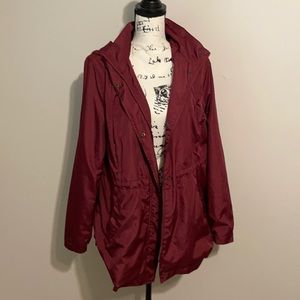 A new day water resistant maroon jacket size xl